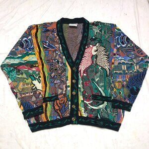 coogi cardigan rare animal patterns